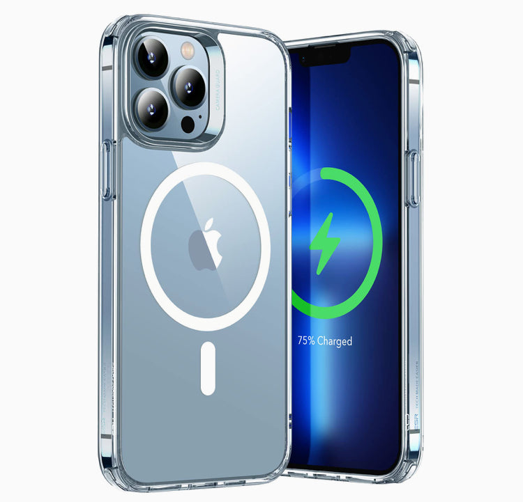 ESR Branded Clear MagSafe Shockproof Hybrid Hardshell Phone Case with HaloLock Feature- for Apple iPhones/14 Series - Super Savings Technologies Co.,LTD ESR Branded Clear MagSafe Shockproof Hybrid Hardshell Phone Case with HaloLock Feature- for Apple iPhones/14 Series - Super Savings Technologies Co.,LTD